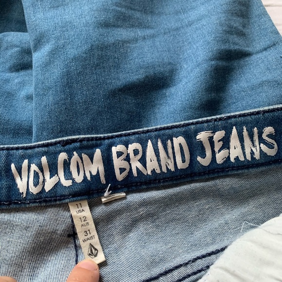 VOLCOM High & Waisted 70s Flare Jeans 4 Button Fly - Picture 9 of 13